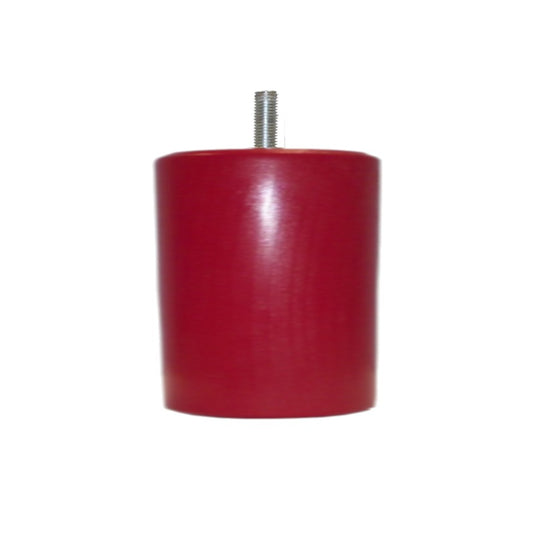 Pid de lit cylindre bois rouge hauteur 9 cm