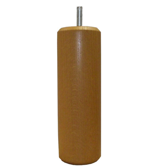 Pied cylindre pour sommier merisier blond vis 8 mm