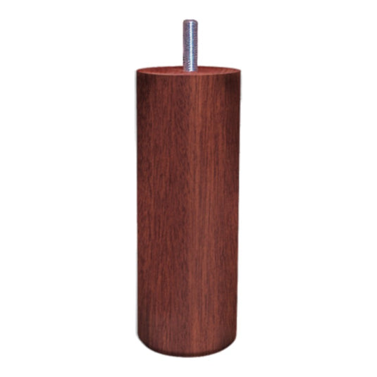 Pied de literie cylindre bois hauteur 15 cm acajou La Boutique Des Proprios