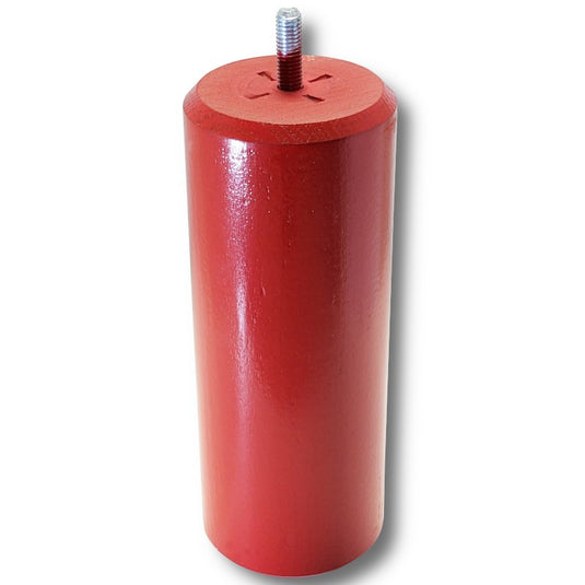 Pied Lit Cylindre Bois hauteur 20 cm rouge - La Boutique des Proprios
