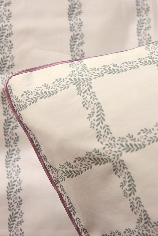 Taie d'oreiller percale Jardin secret - Essix