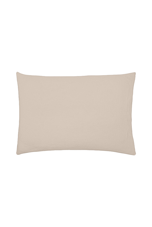 Taie d'oreiller gaze de coton unie "Tendresse" - Essix