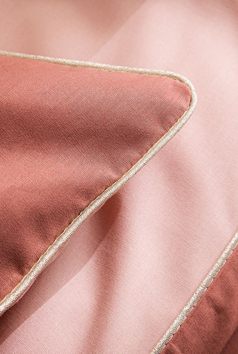 Taie oreiller en coton bicolore - Essix