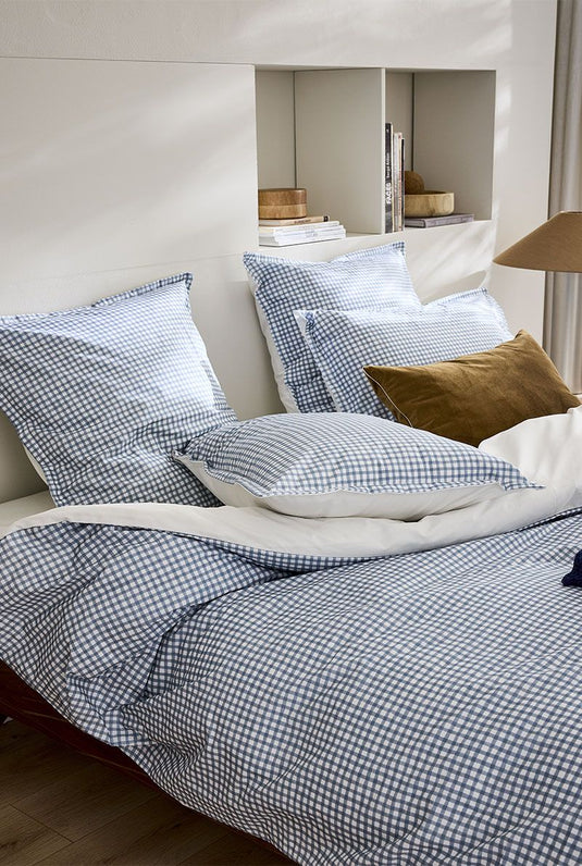 Housse de couette "Mini Vichy Celeste"- Essix